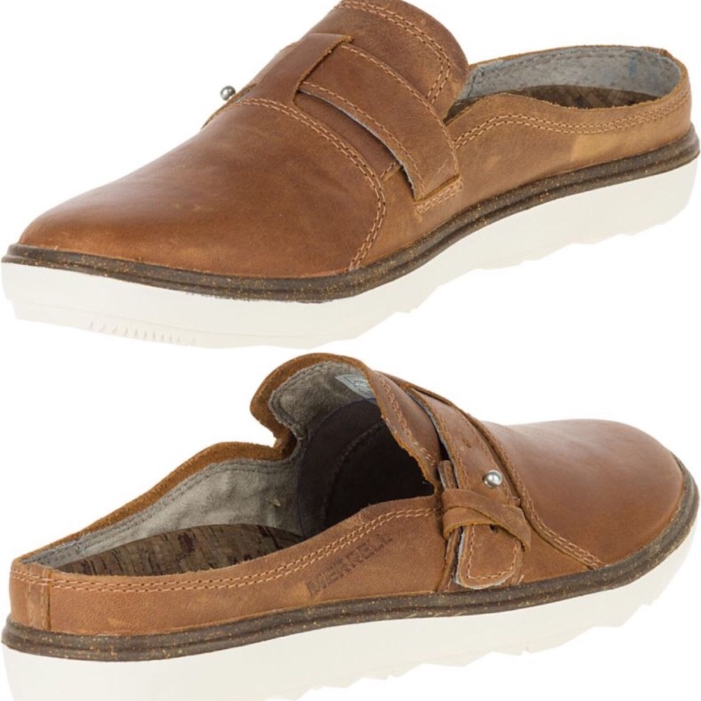 Merrell Breathable AROUND TOWN Slip-Ons LEATHER